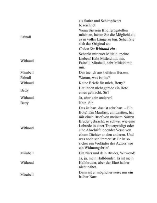 Der Lauf der Welt - William Congreve (The Way of the World - Deutsch) - Image 2