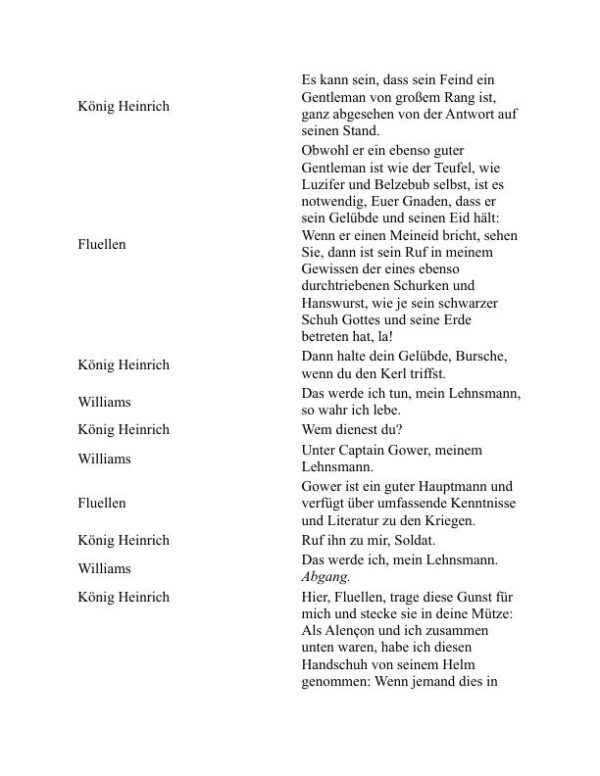Heinrich V. - William Shakespeare (Henry V - Deutsch) - Image 2