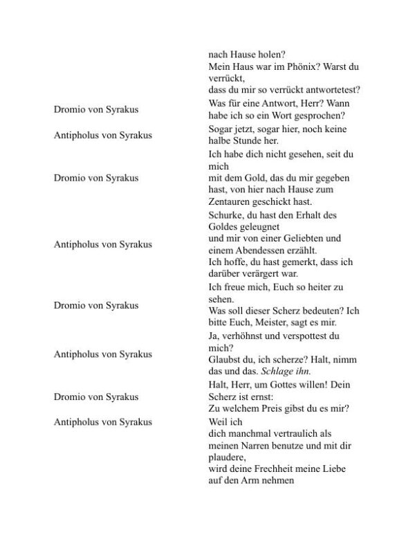 Die Komödie der Irrungen - William Shakespeare (The Comedy of Errors - Deutsch) - Image 2