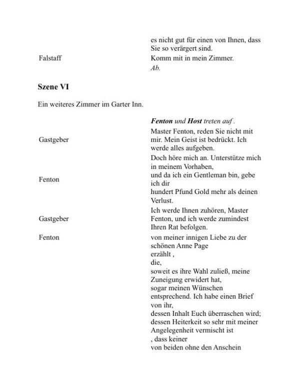 Die lustigen Weiber von Windsor - William Shakespeare (The Merry Wives of Windsor - Deutsch) - Image 2