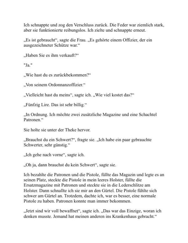 In einem andern Land - Ernest Hemingway (A Farewell to Arms - Deutsch) - Image 2