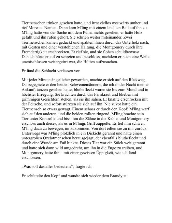 Die Insel des Dr. Moreau - H. G. Wells (The Island of Doctor Moreau - Deutsch) - Image 2
