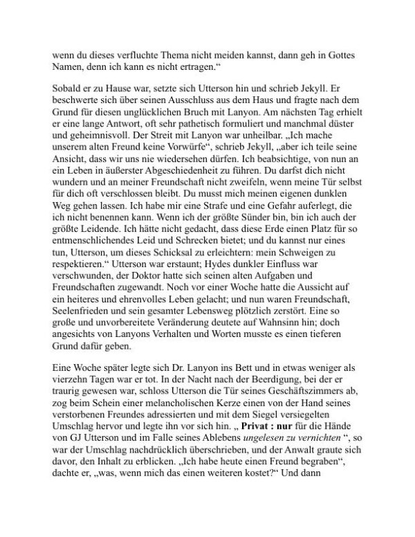 Der seltsame Fall von Dr. Jekyll und Mr. Hyde - Robert Louis Stevenson (The Strange Case of Dr. Jekyll and Mr. Hyde - Deutsch) - Image 2