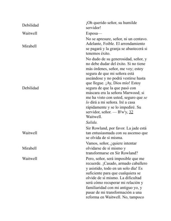 El camino del mundo - William Congreve (The Way of the World - Espanol) - Image 2
