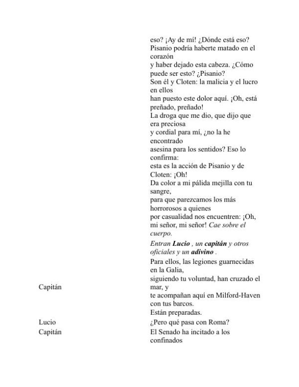 Cimbelino - William Shakespeare (Cymbeline - Espanol) - Image 2