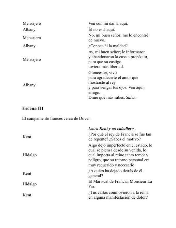 El rey Lear - William Shakespeare (King Lear - Espanol) - Image 2