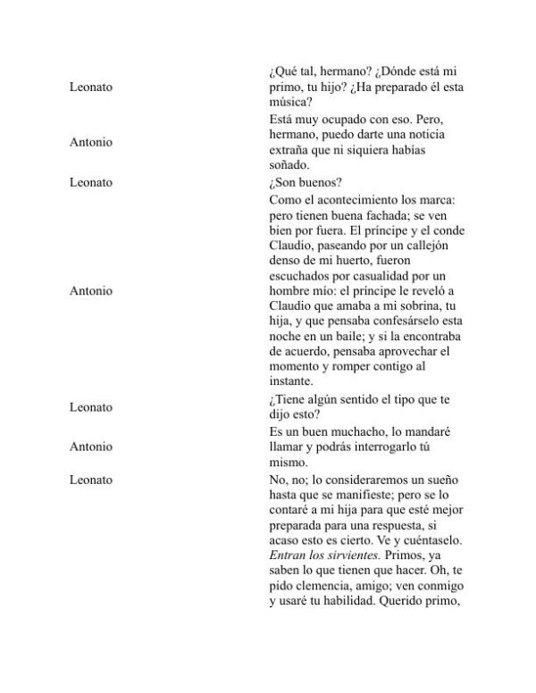 Mucho ruido y pocas nueces - William Shakespeare (Much Ado About Nothing - Espanol) - Image 2