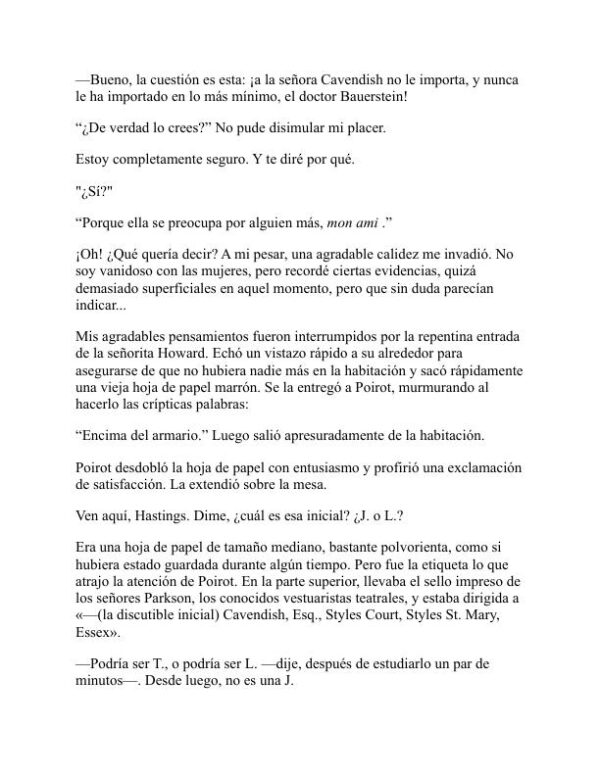 El misterioso caso de Styles - Agatha Christie (The Mysterious Affair at Styles - Espanol) - Image 2