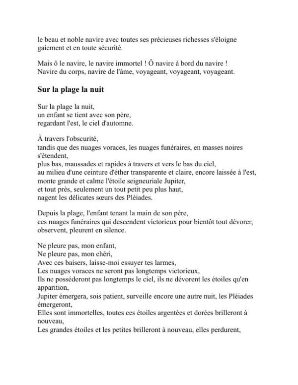 Feuilles d'herbe - Walt Whitman (Leaves of Grass - Francais) - Image 2