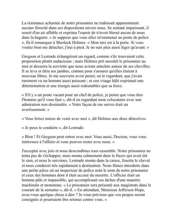 Une étude en écarlate - Arthur Conan Doyle (A Study in Scarlet - Francais) - Image 2