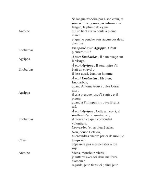 Antoine et Cléopâtre - William Shakespeare (Antony and Cleopatra - Francais) - Image 2