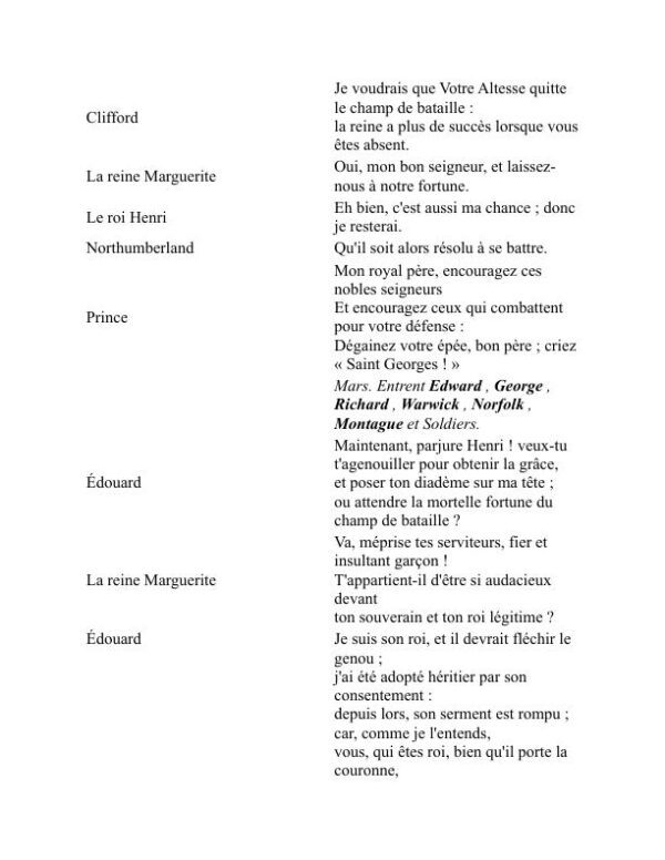 Henri VI, partie III - William Shakespeare (Henry VI, Part III - Francais) - Image 2