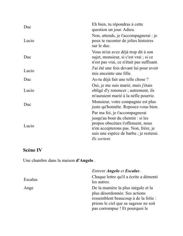 Mesure pour mesure - William Shakespeare (Measure for Measure - Francais) - Image 2
