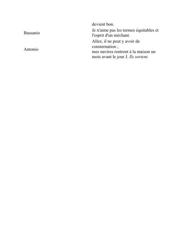 Le Marchand de Venise - William Shakespeare (The Merchant of Venice - Francais) - Image 2