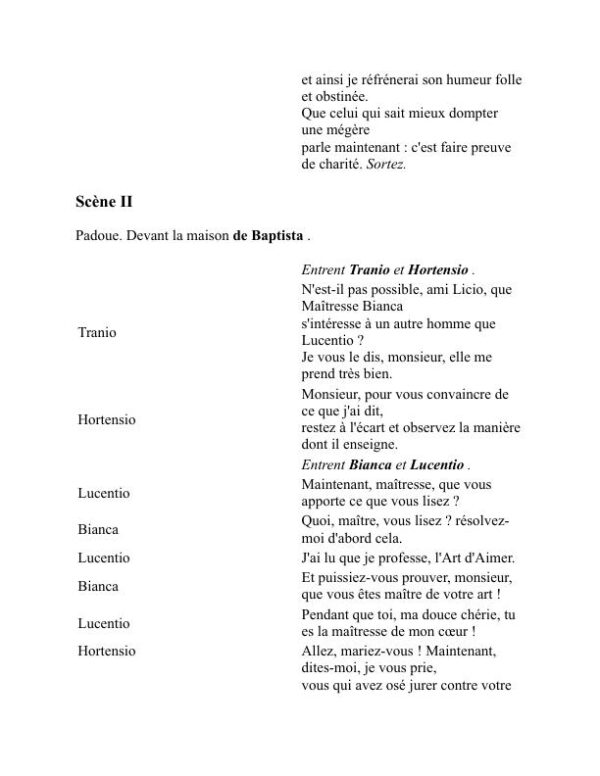 La Mégère apprivoisée - William Shakespeare (The Taming of the Shrew - Francais) - Image 2