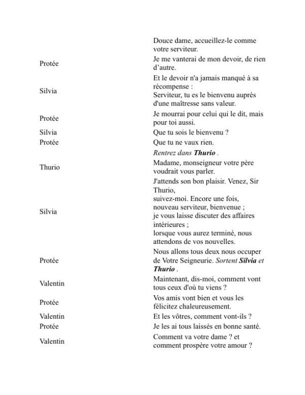 Les Deux Gentilshommes de Vérone - William Shakespeare (The Two Gentlemen of Verona - Francais) - Image 2