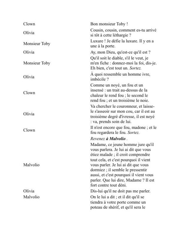 La Nuit des Rois - William Shakespeare (Twelfth Night - Francais) - Image 2