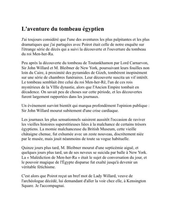 Poirot enquête - Agatha Christie (Poirot Investigates - Francais) - Image 2