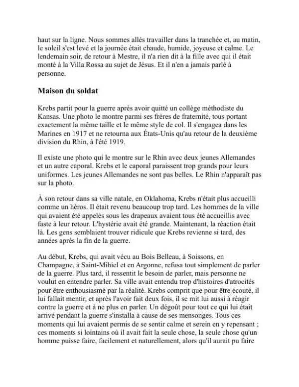 Fiction courte - Ernest Hemingway (Short Fiction - Francais) - Image 2