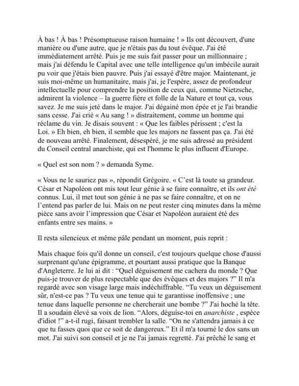 L'homme qui était jeudi - G. K. Chesterton (The Man Who Was Thursday - Francais) - Image 2