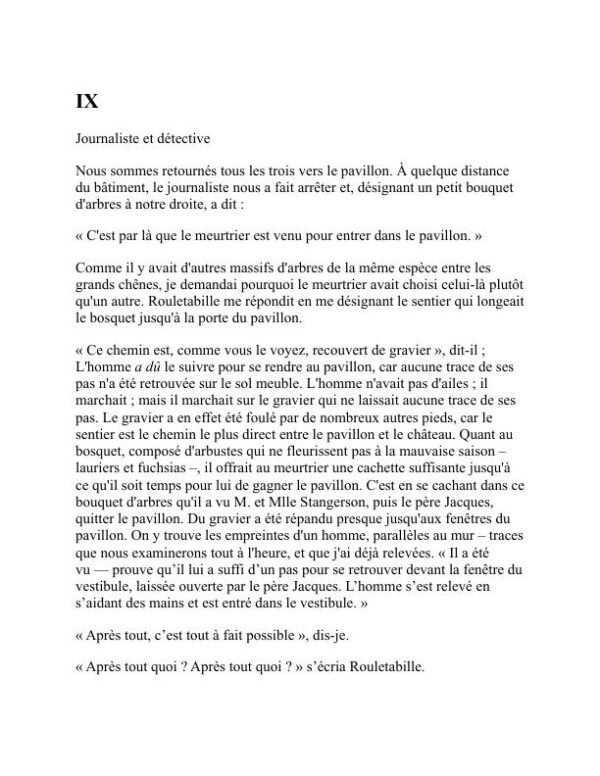 Le mystère de la chambre jaune - Gaston Leroux (The Mystery of the Yellow Room - Francais) - Image 2