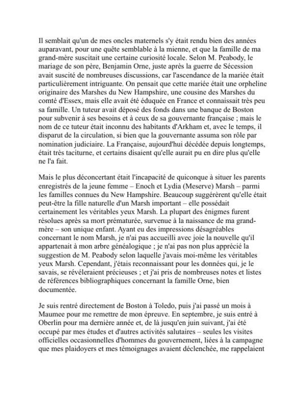 Fiction courte - H. P. Lovecraft (Short Fiction - Francais) - Image 2