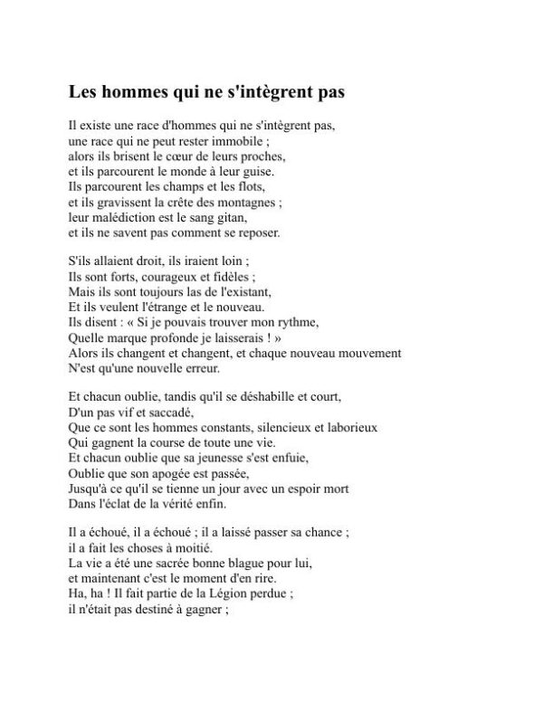 Chants d'un levain - Robert W. Service (Songs of a Sourdough - Francais) - Image 2