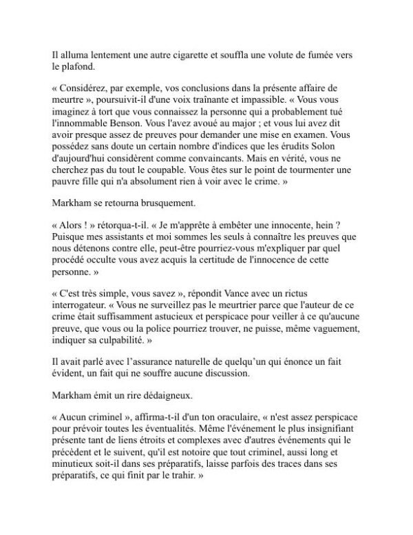 L'affaire du meurtre de Benson - S. S. Van Dine (The Benson Murder Case - Francais) - Image 2