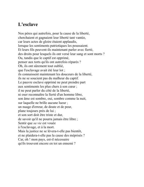 Poésie - Sarah Louisa Forten Purvis (Poetry - Francais) - Image 2