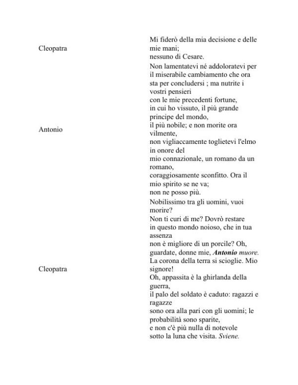Antonio e Cleopatra - William Shakespeare (Antony and Cleopatra - Italiano) - Image 2