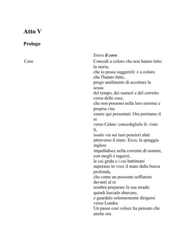 Enrico V - William Shakespeare (Henry V - Italiano) - Image 2