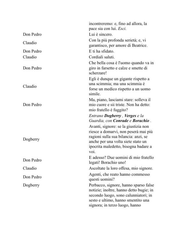 Molto rumore per nulla - William Shakespeare (Much Ado About Nothing - Italiano) - Image 2