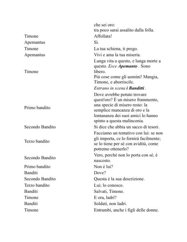 Timone di Atene - William Shakespeare (Timon of Athens - Italiano) - Image 2