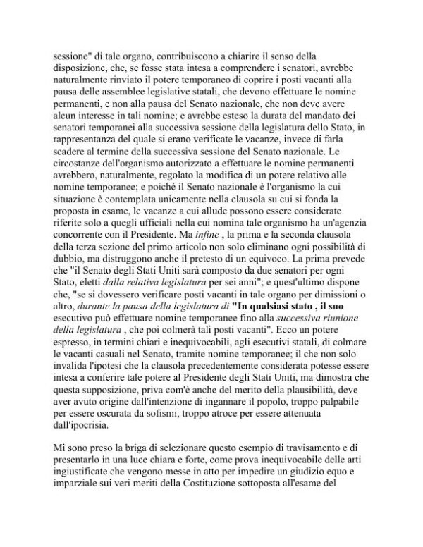 documenti federalisti - Alexander Hamilton (The Federalist Papers - Italiano) - Image 2