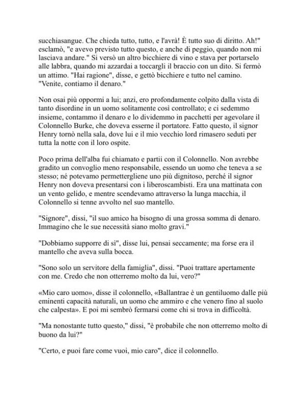 Il Maestro di Ballantrae - Robert Louis Stevenson (The Master of Ballantrae - Italiano) - Image 2