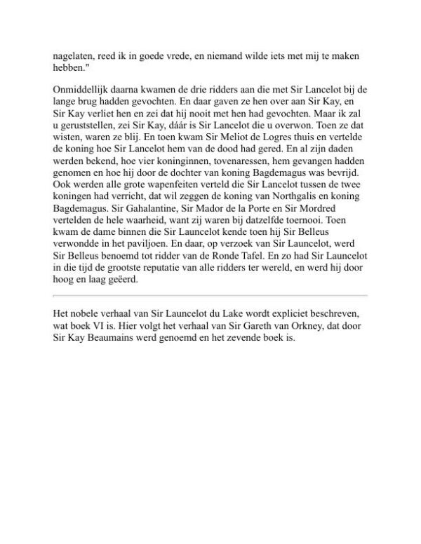 De dood van Arthur - Thomas Malory (Le Morte d’Arthur - Nederlands) - Image 2