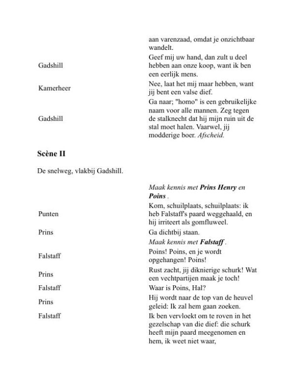 Hendrik IV, deel I - William Shakespeare (Henry IV, Part I - Nederlands) - Image 2