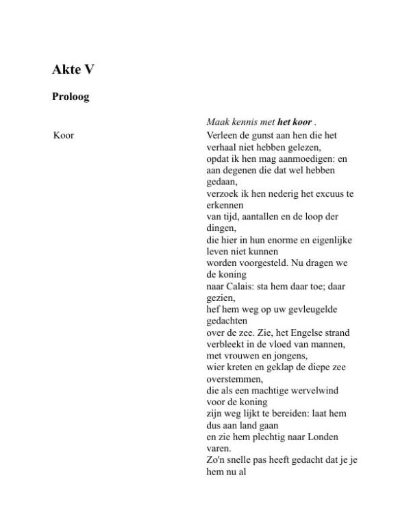 Hendrik V - William Shakespeare (Henry V - Nederlands) - Image 2