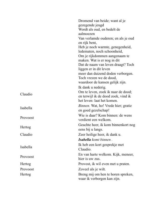 Maat voor maat - William Shakespeare (Measure for Measure - Nederlands) - Image 2