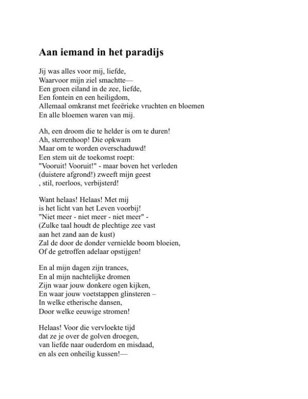 Poëzie - Edgar Allan Poe (Poetry - Nederlands) - Image 2