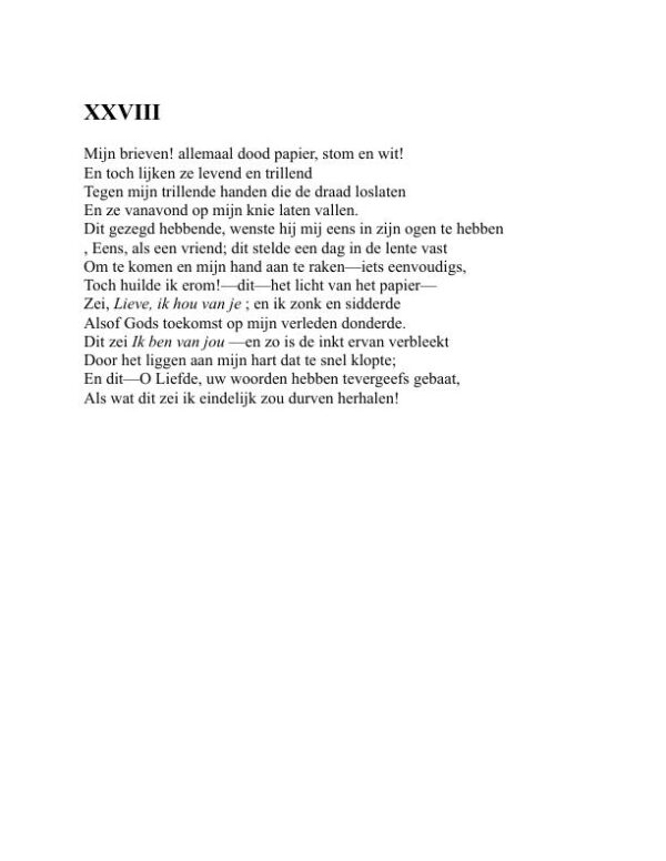 Sonnetten uit het Portugees - Elizabeth Barrett Browning (Sonnets from the Portuguese - Nederlands) - Image 2