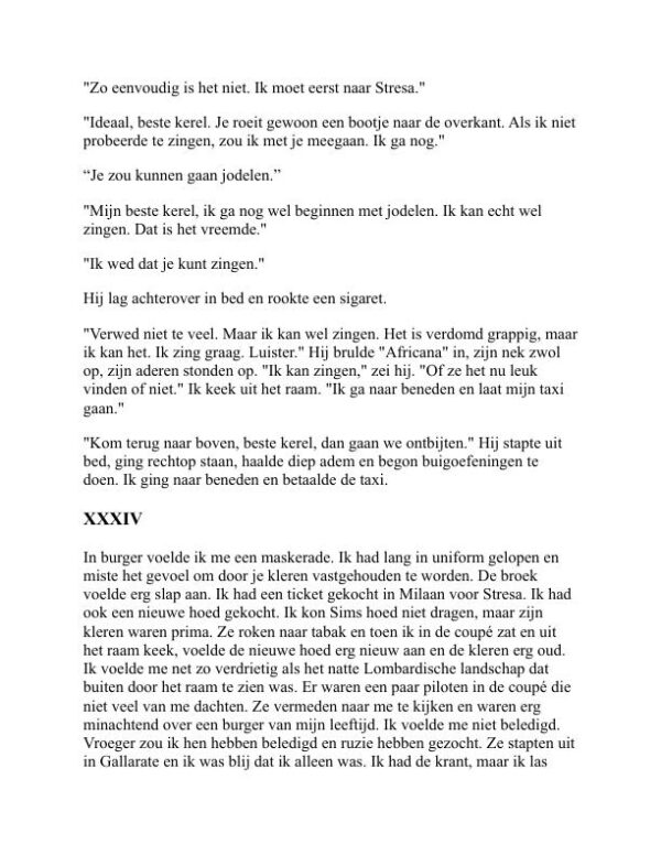 Een afscheid van de wapens - Ernest Hemingway (A Farewell to Arms - Nederlands) - Image 2