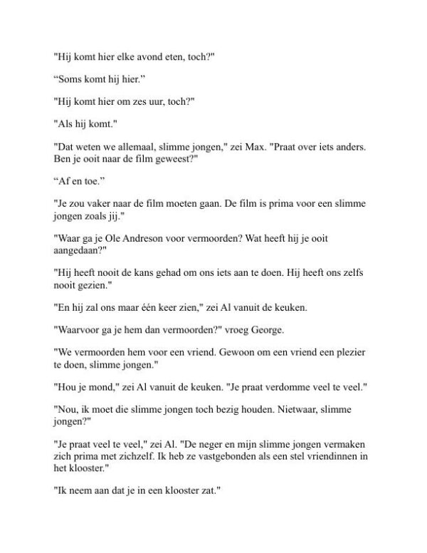 Kort Verhaal - Ernest Hemingway (Short Fiction - Nederlands) - Image 2