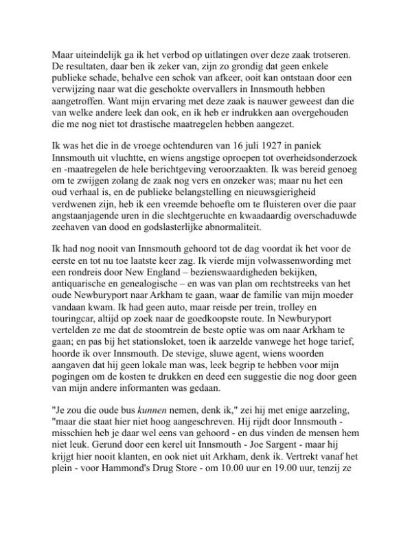 Kort Verhaal - H. P. Lovecraft (Short Fiction - Nederlands) - Image 2