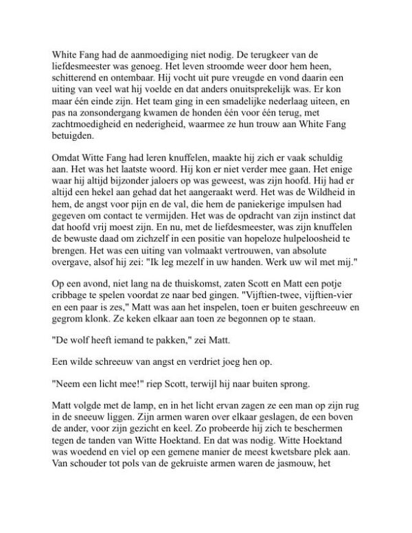 Witte Hoektand - Jack London (White Fang - Nederlands) - Image 2