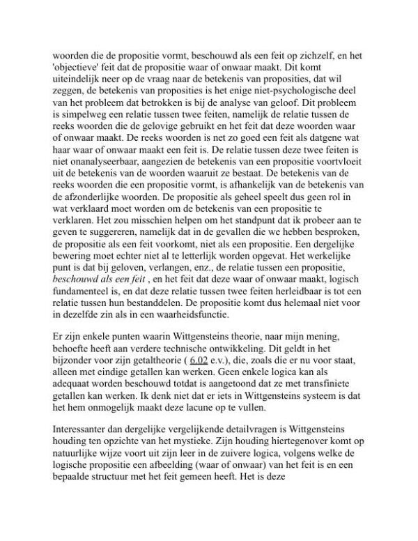 Logico-Philosophicus Tractatus - Ludwig Wittgenstein (Tractatus Logico-Philosophicus - Nederlands) - Image 2