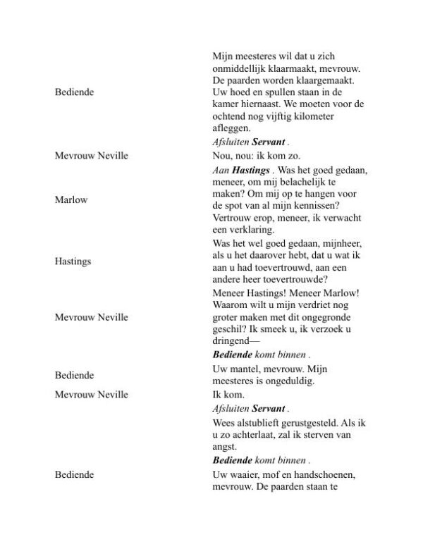 Zij buigt zich om te overwinnen - Oliver Goldsmith (She Stoops to Conquer - Nederlands) - Image 2