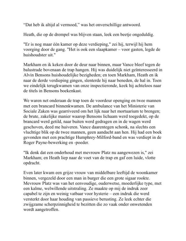 De moordzaak van Benson - S. S. Van Dine (The Benson Murder Case - Nederlands) - Image 2