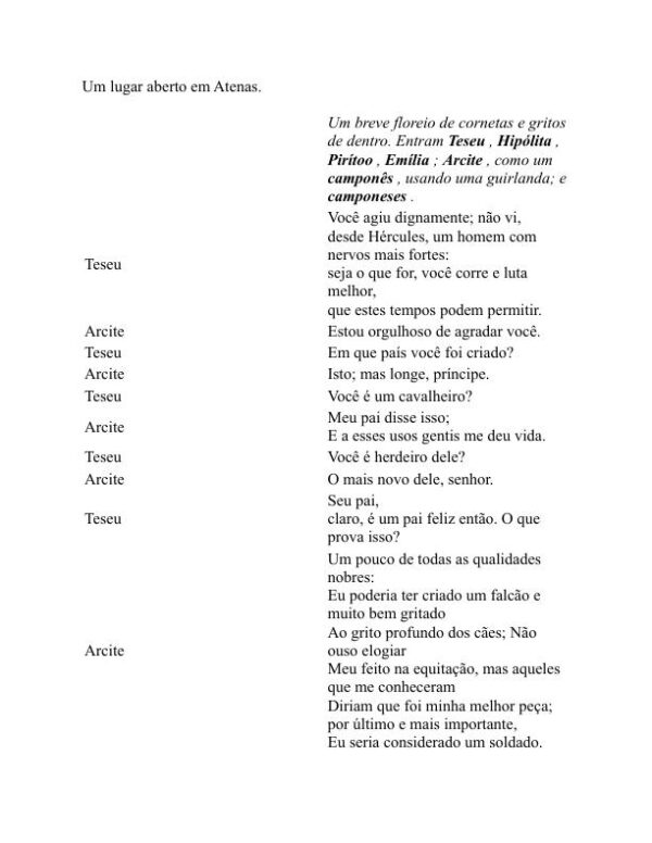 Os Dois Nobres Parentes - William Shakespeare (The Two Noble Kinsmen - Portugues) - Image 2