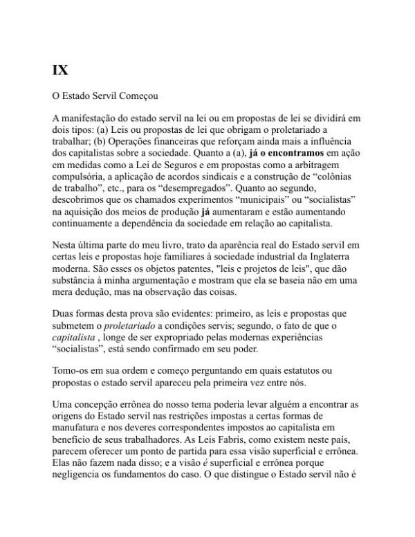 Estado Servil - Hilaire Belloc (The Servile State - Portugues) - Image 2
